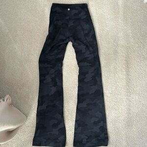 Lululemon black camo flare leggings